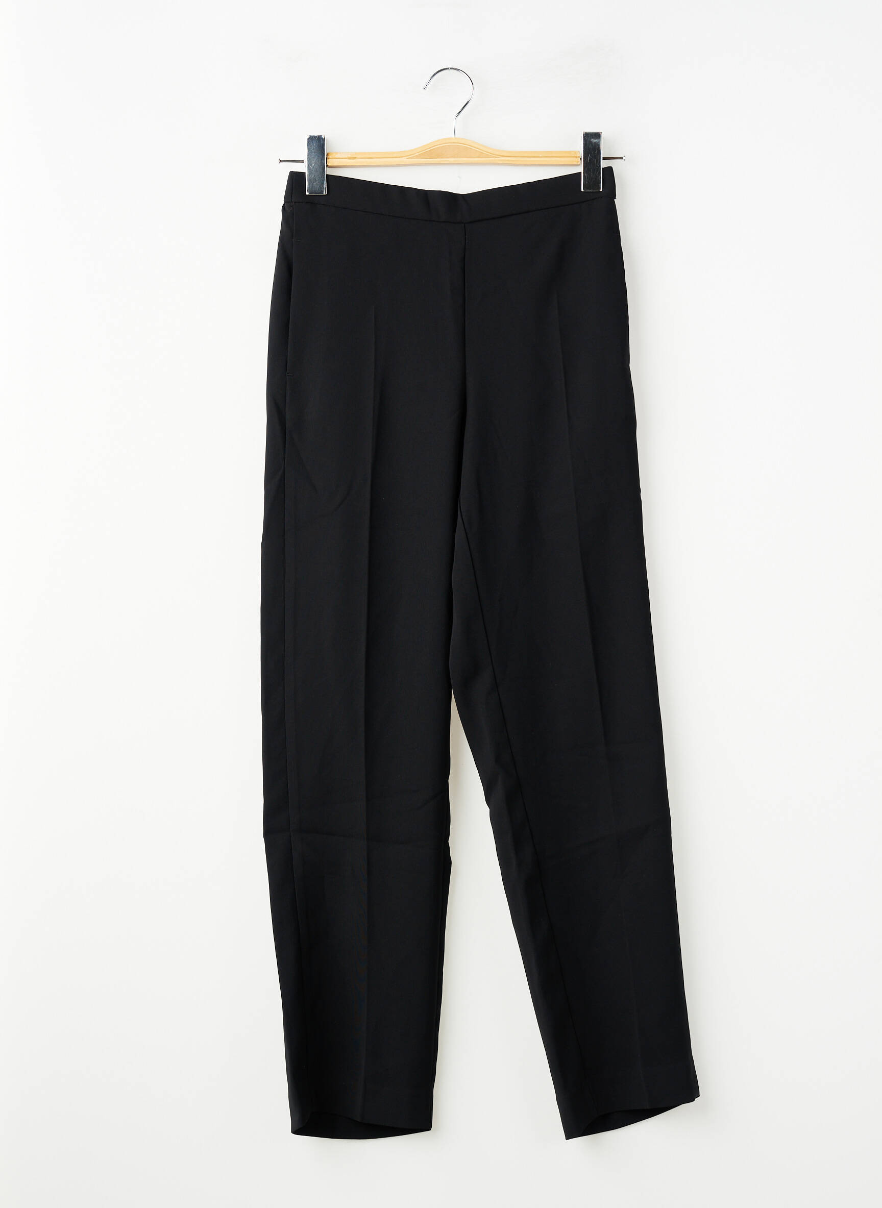 Pantalon droit noir MANGO femme