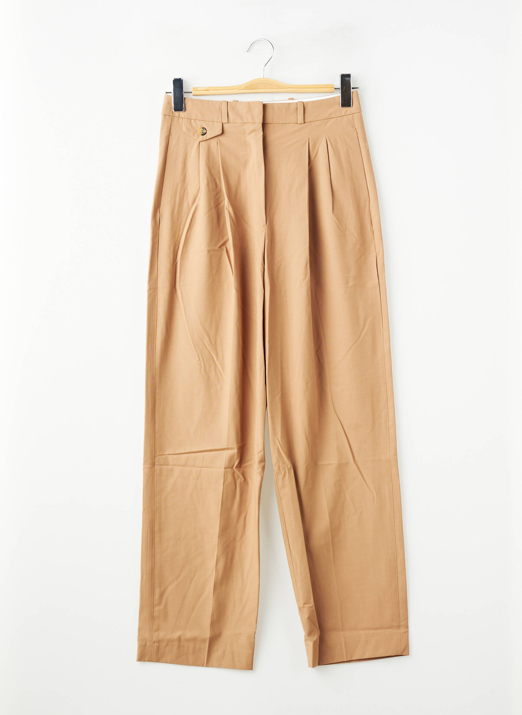 Pantalon droit marron MANGO femme