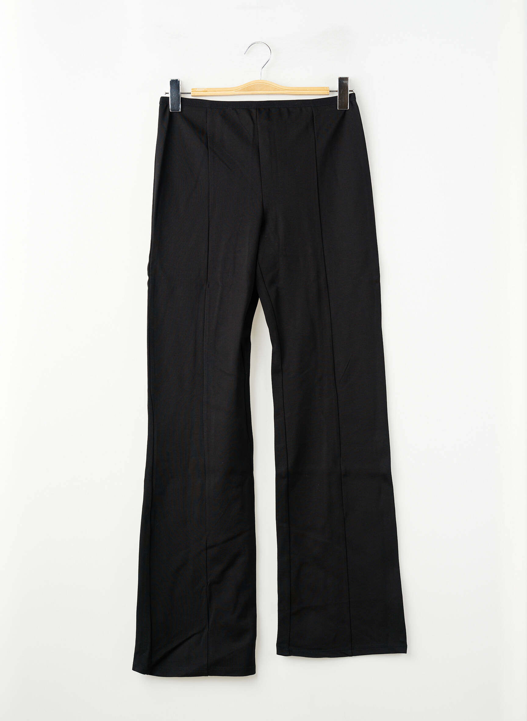 Pantalon droit noir MANGO femme