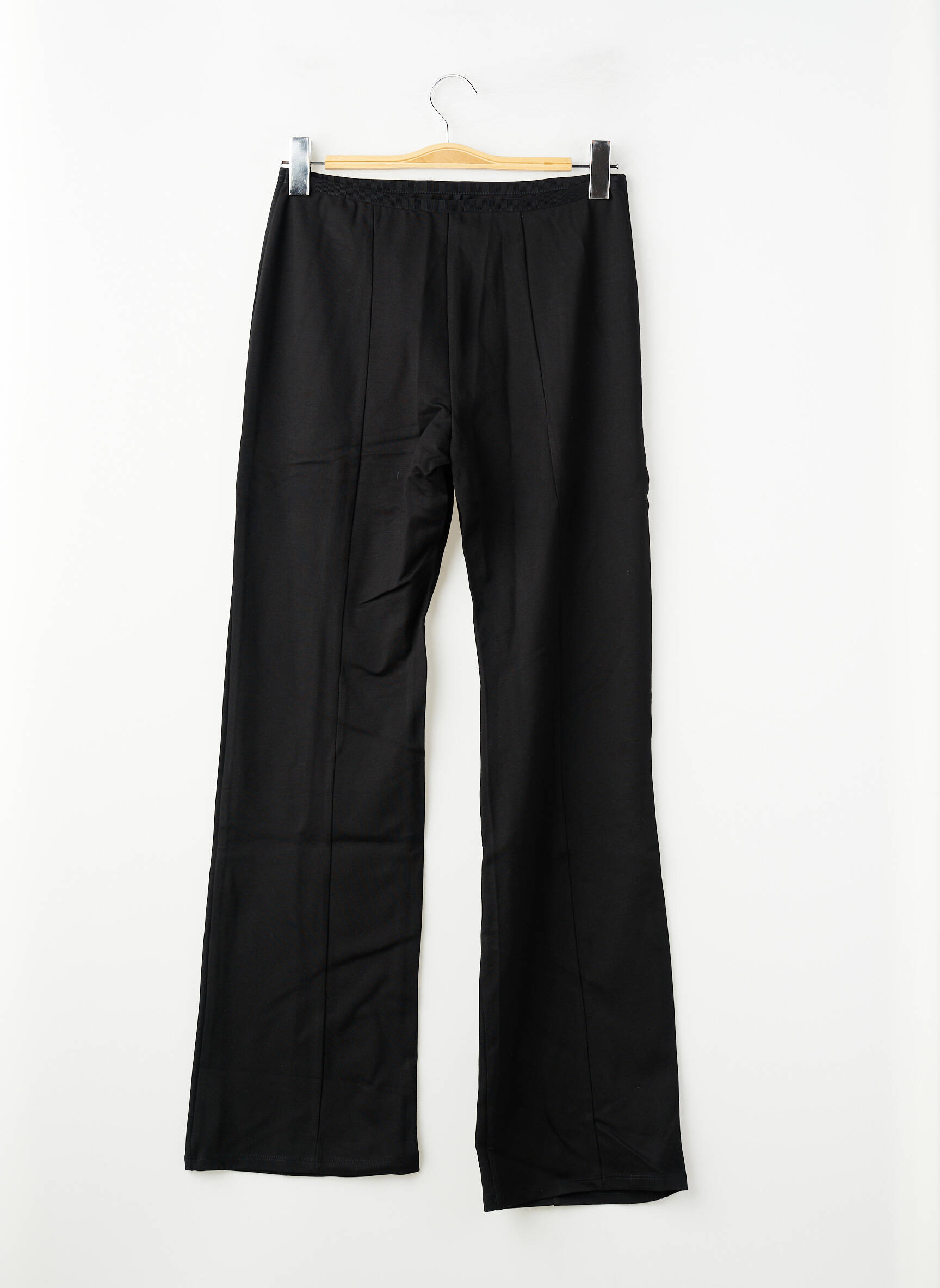 Pantalon droit noir MANGO femme