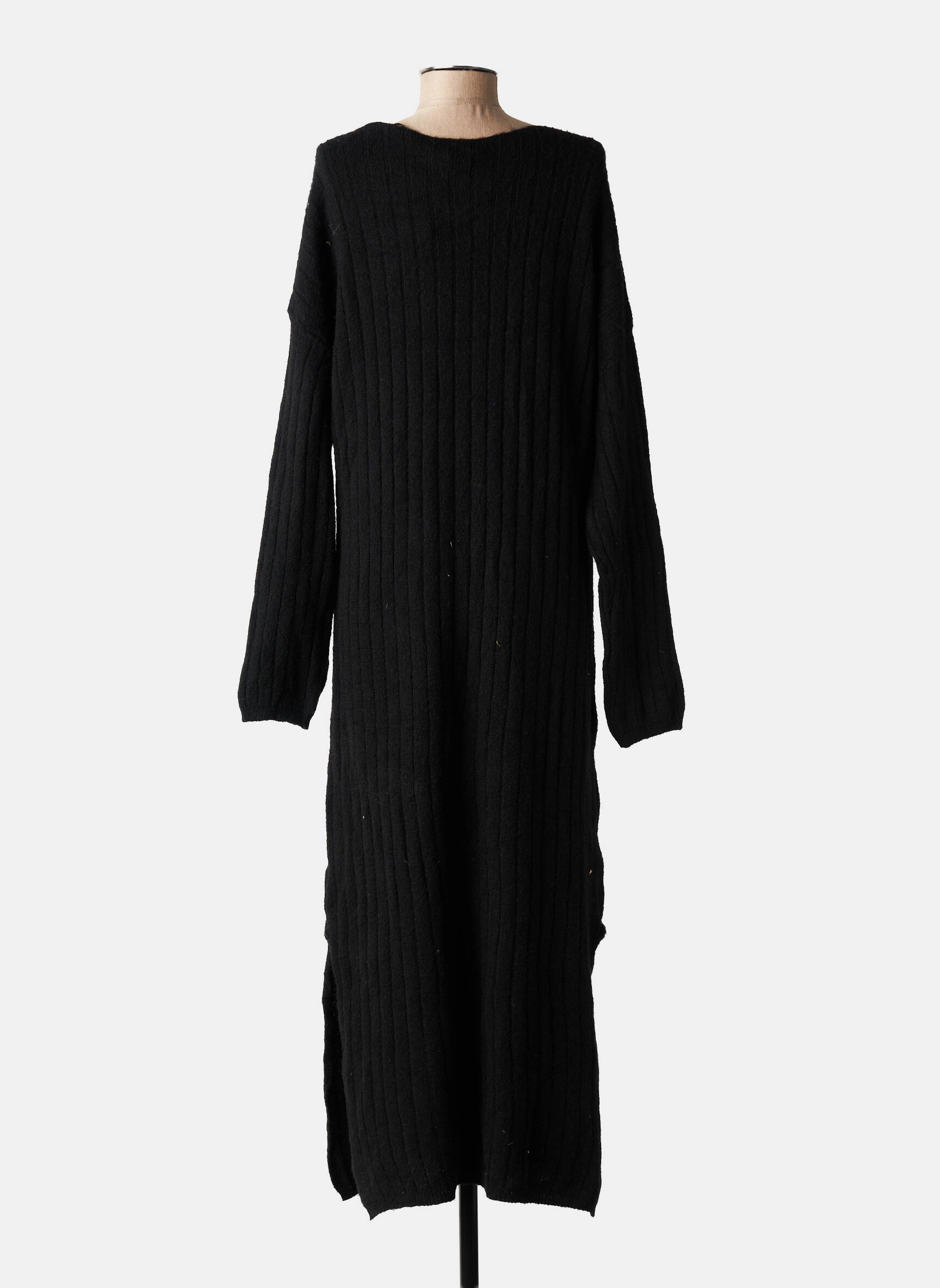 Robe pull noir ASTRID BLACK LABEL femme