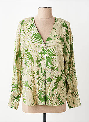Chemisier vert MANGO femme