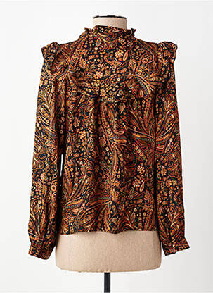Chemisier marron MANGO femme