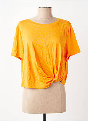 T-shirt manches courtes manches courtes orange ONLY femme