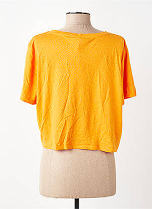 T-shirt manches courtes manches courtes orange ONLY femme