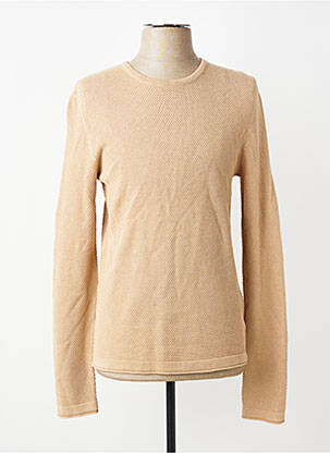 Pull col rond beige ONLY&SONS homme