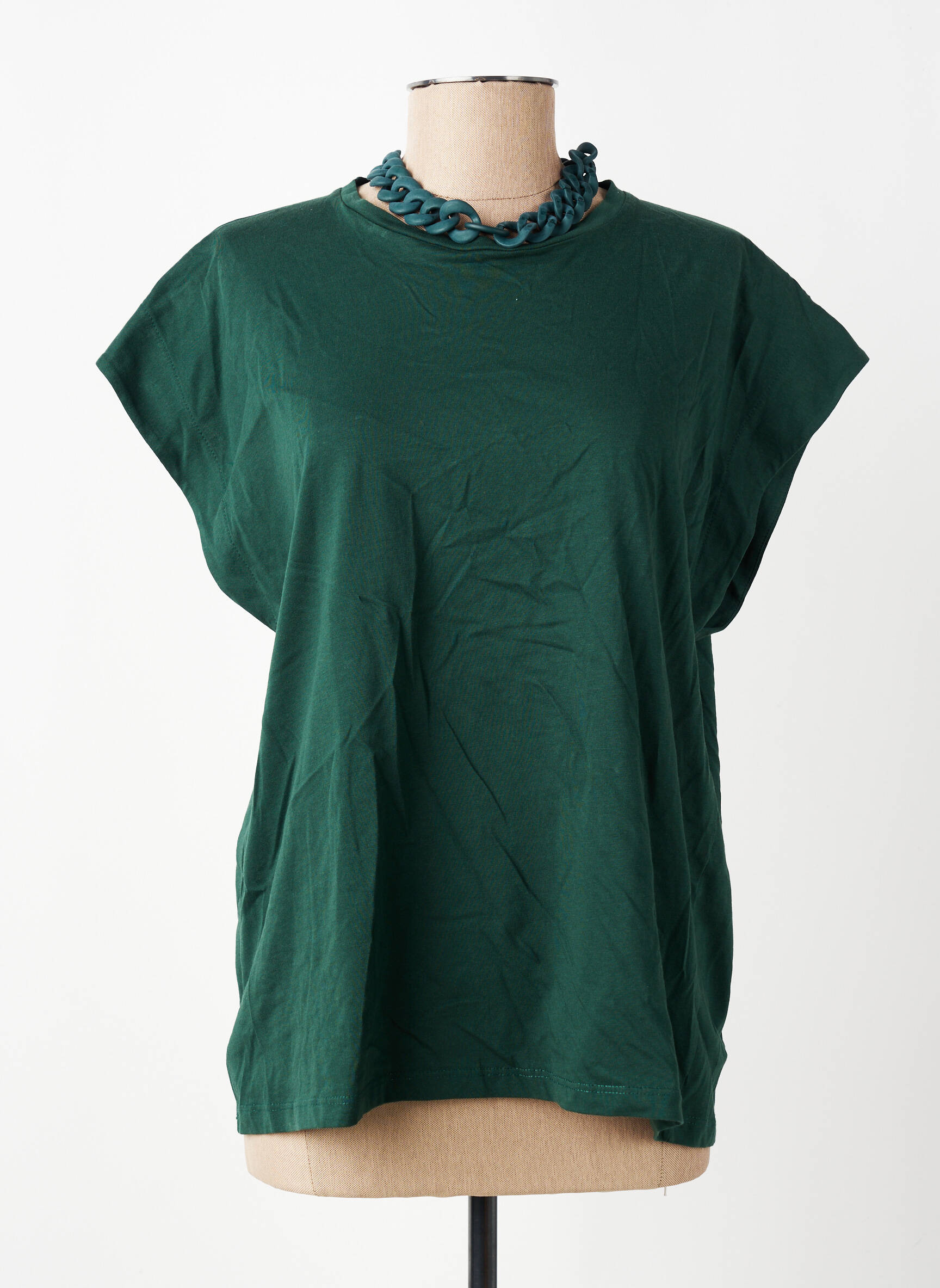 T-shirt vert PLEASE femme
