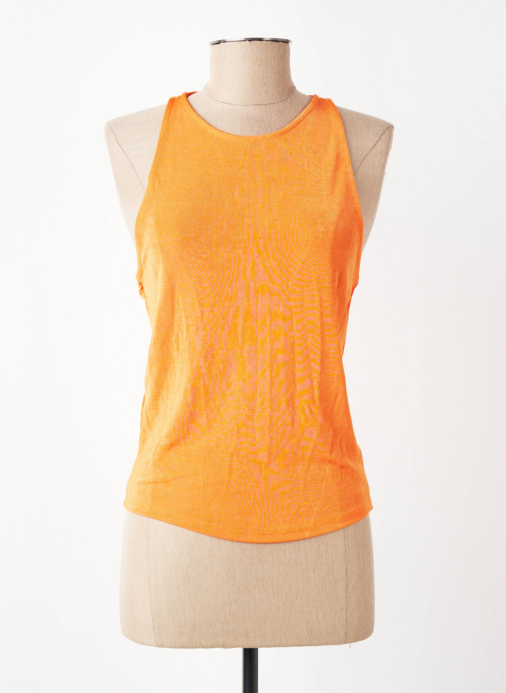 Débardeur orange MANGO femme
