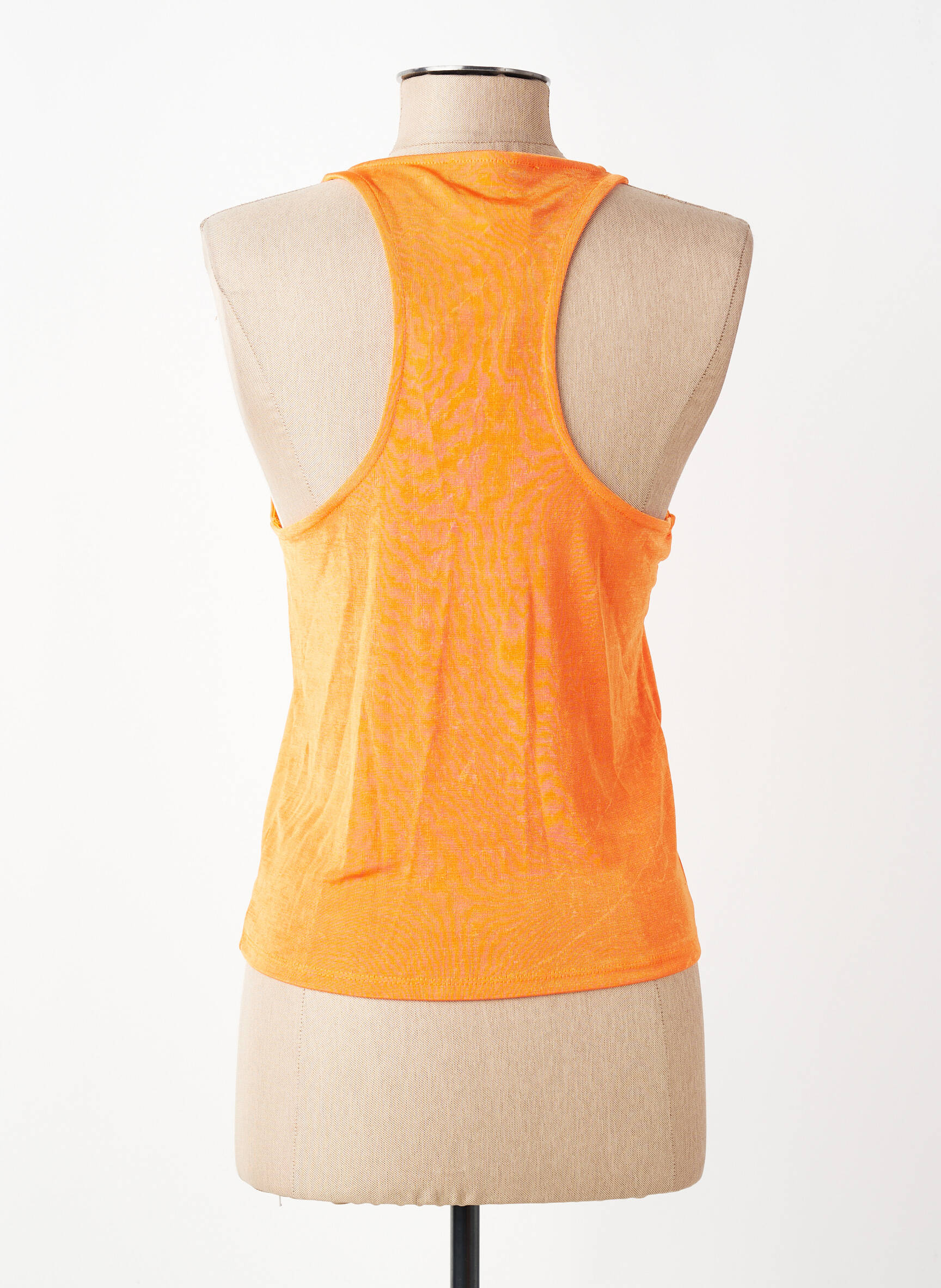 Débardeur orange MANGO femme