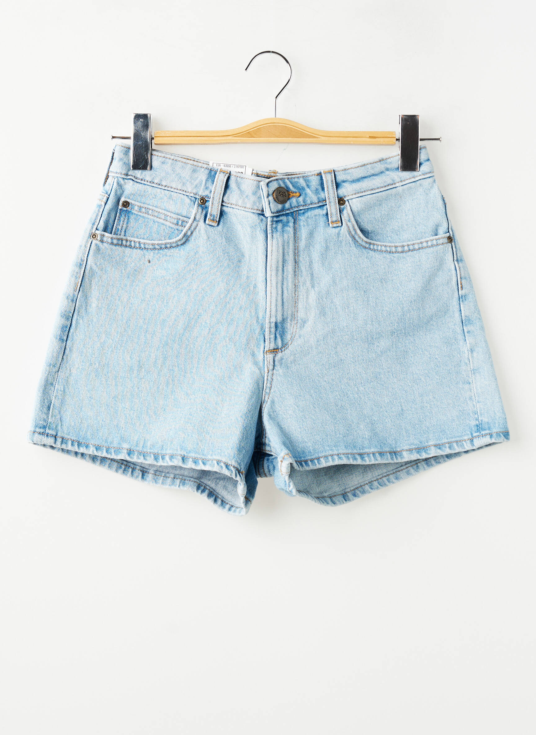 Short bleu LEE femme
