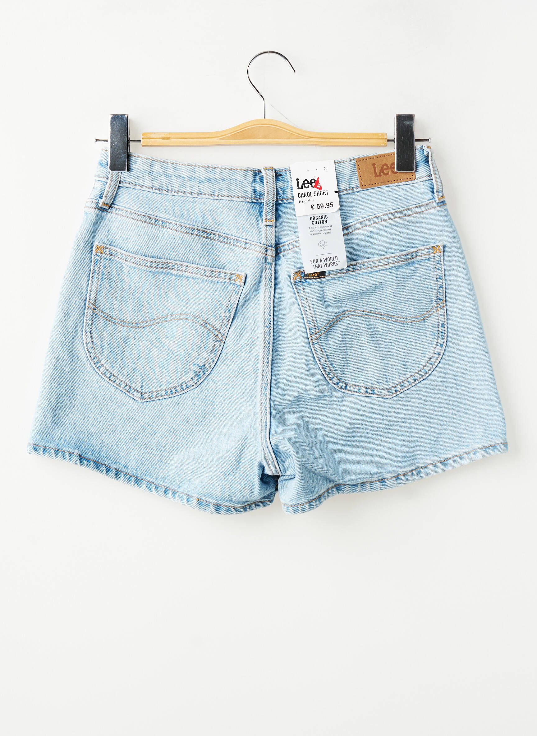 Short bleu LEE femme