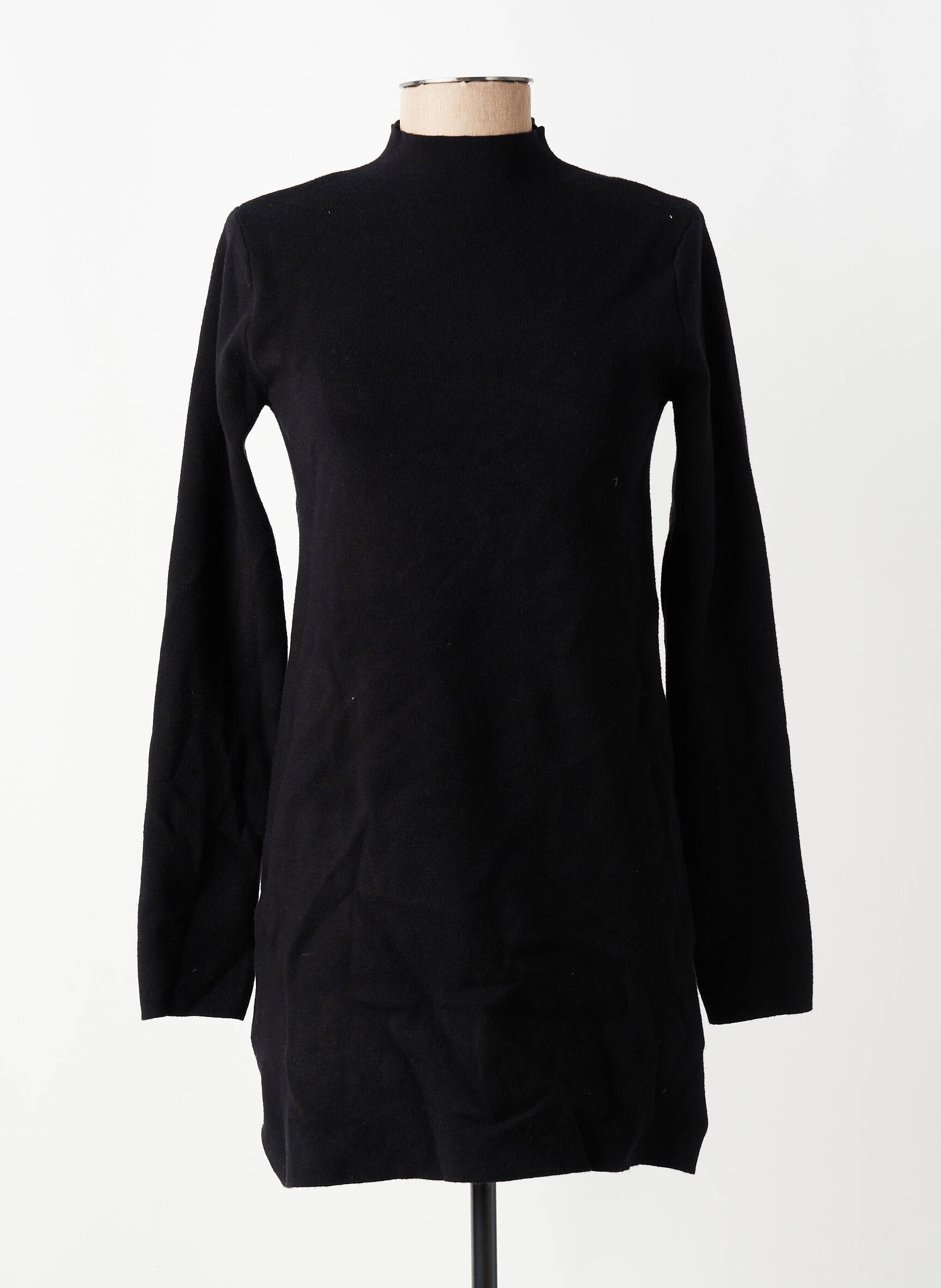 Robe pull noir MANGO femme