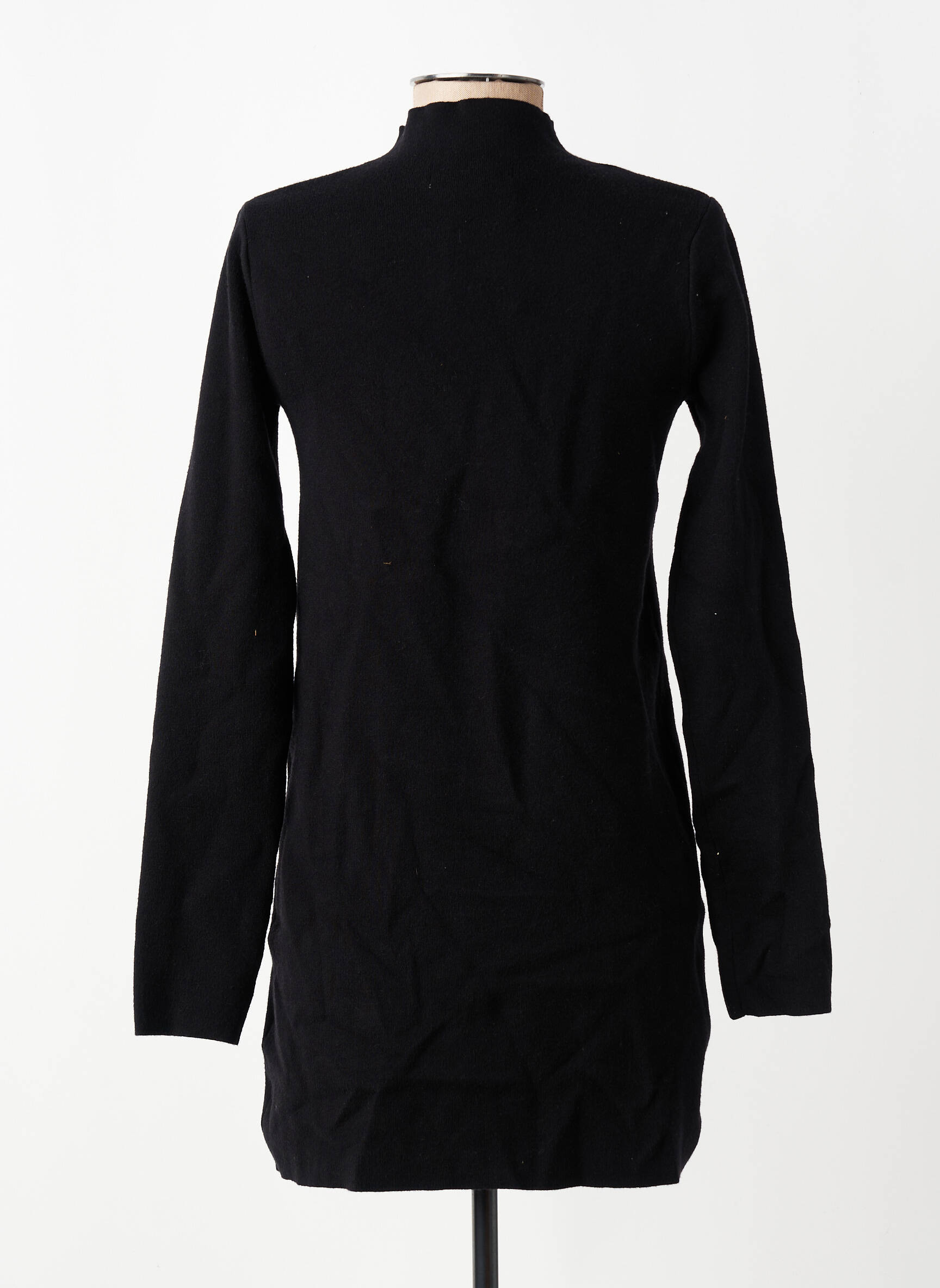 Robe pull noir MANGO femme