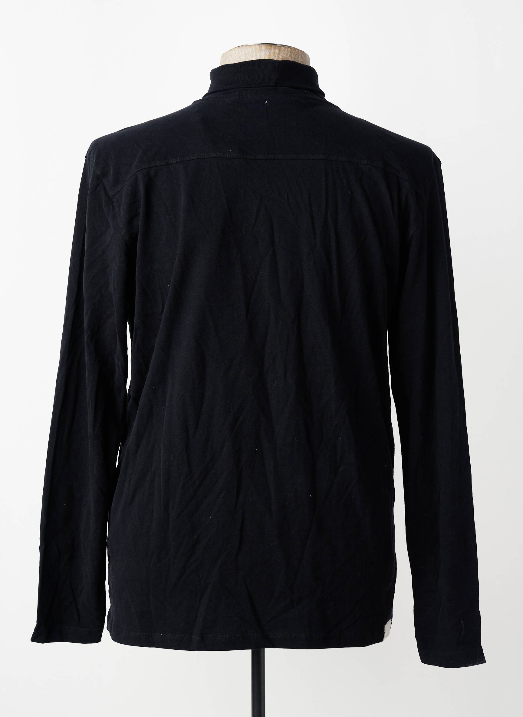Pull col roulé noir JACK & JONES homme