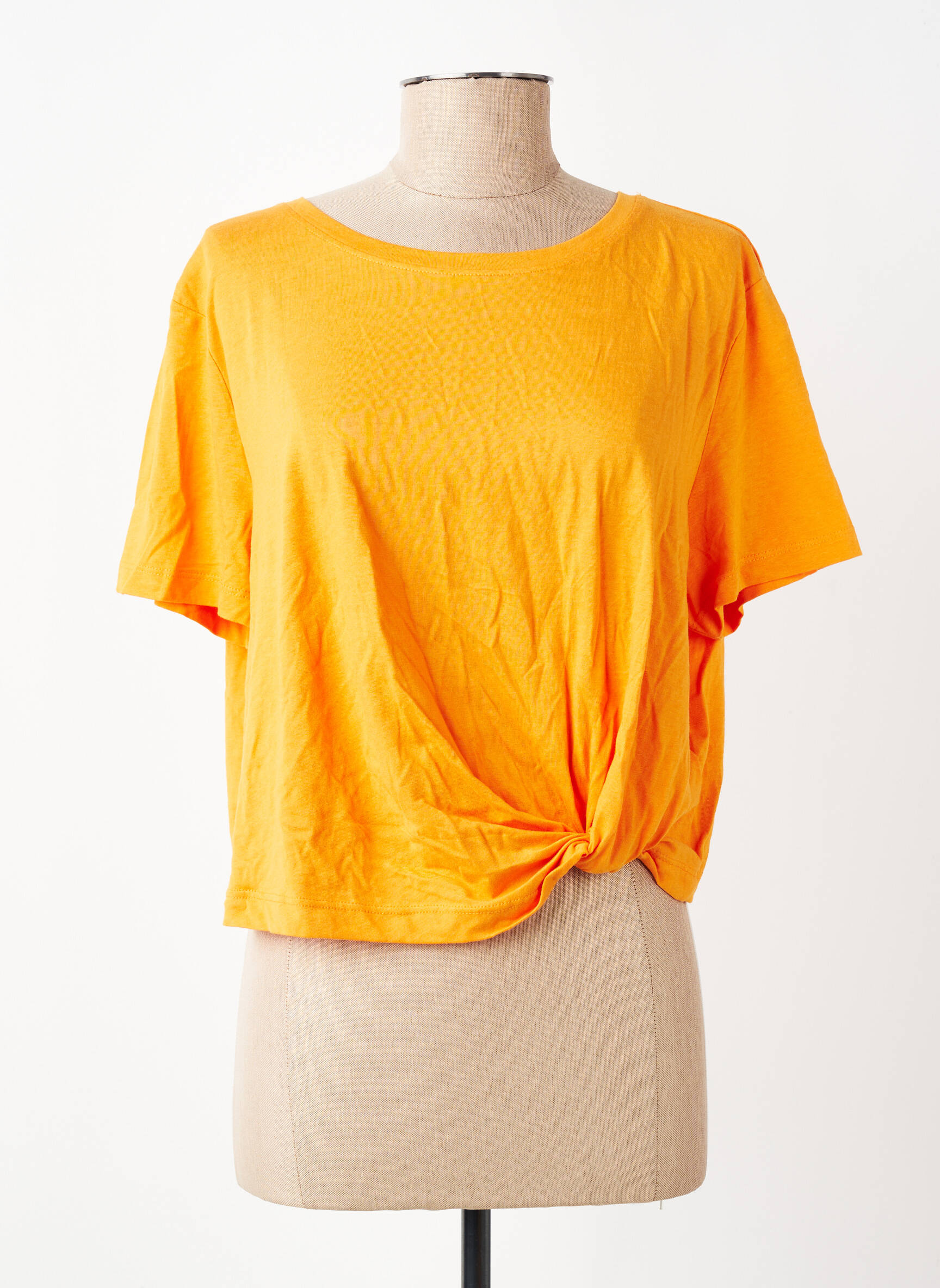 T-shirt manches courtes manches courtes orange ONLY femme