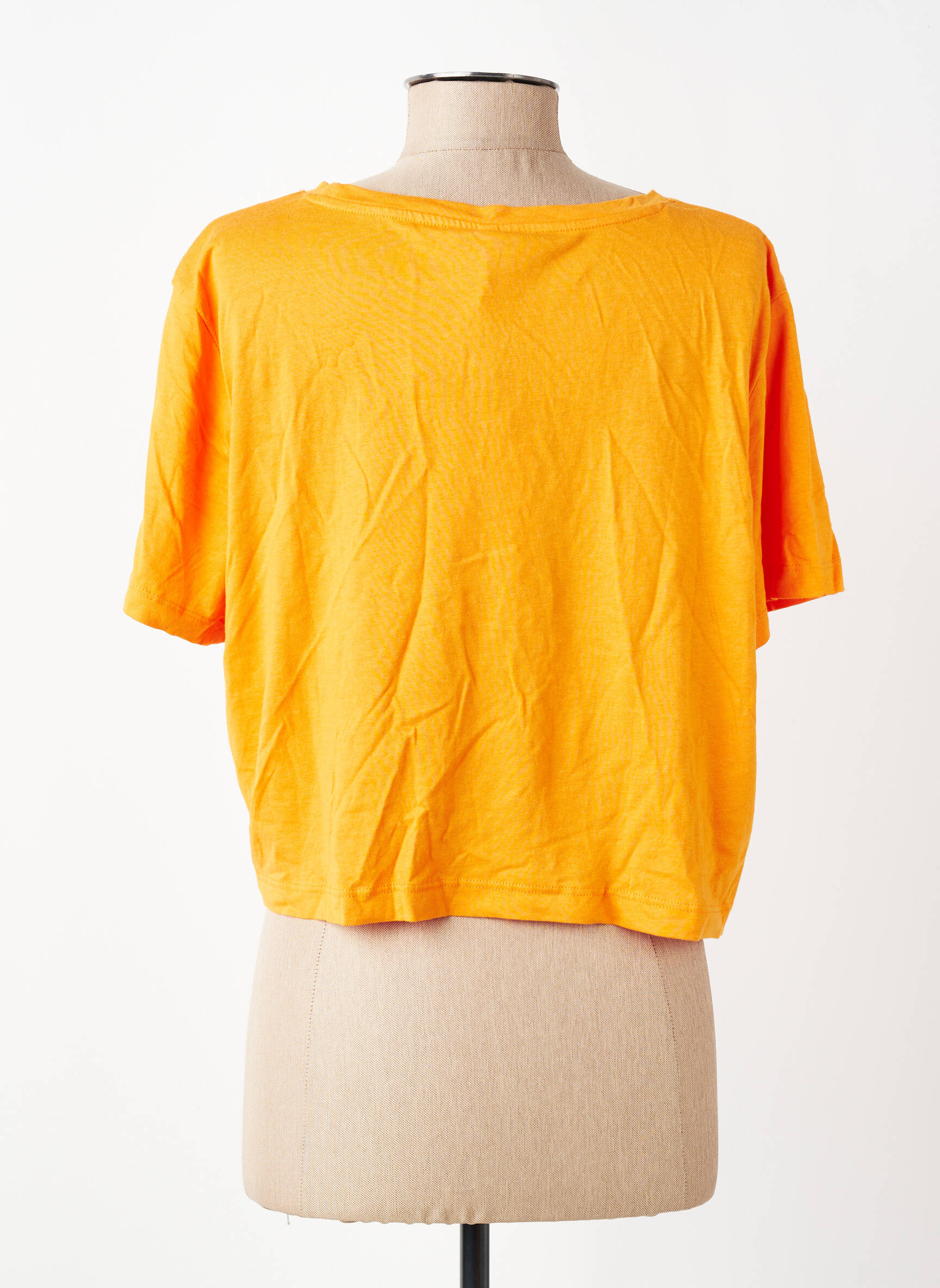 T-shirt manches courtes manches courtes orange ONLY femme