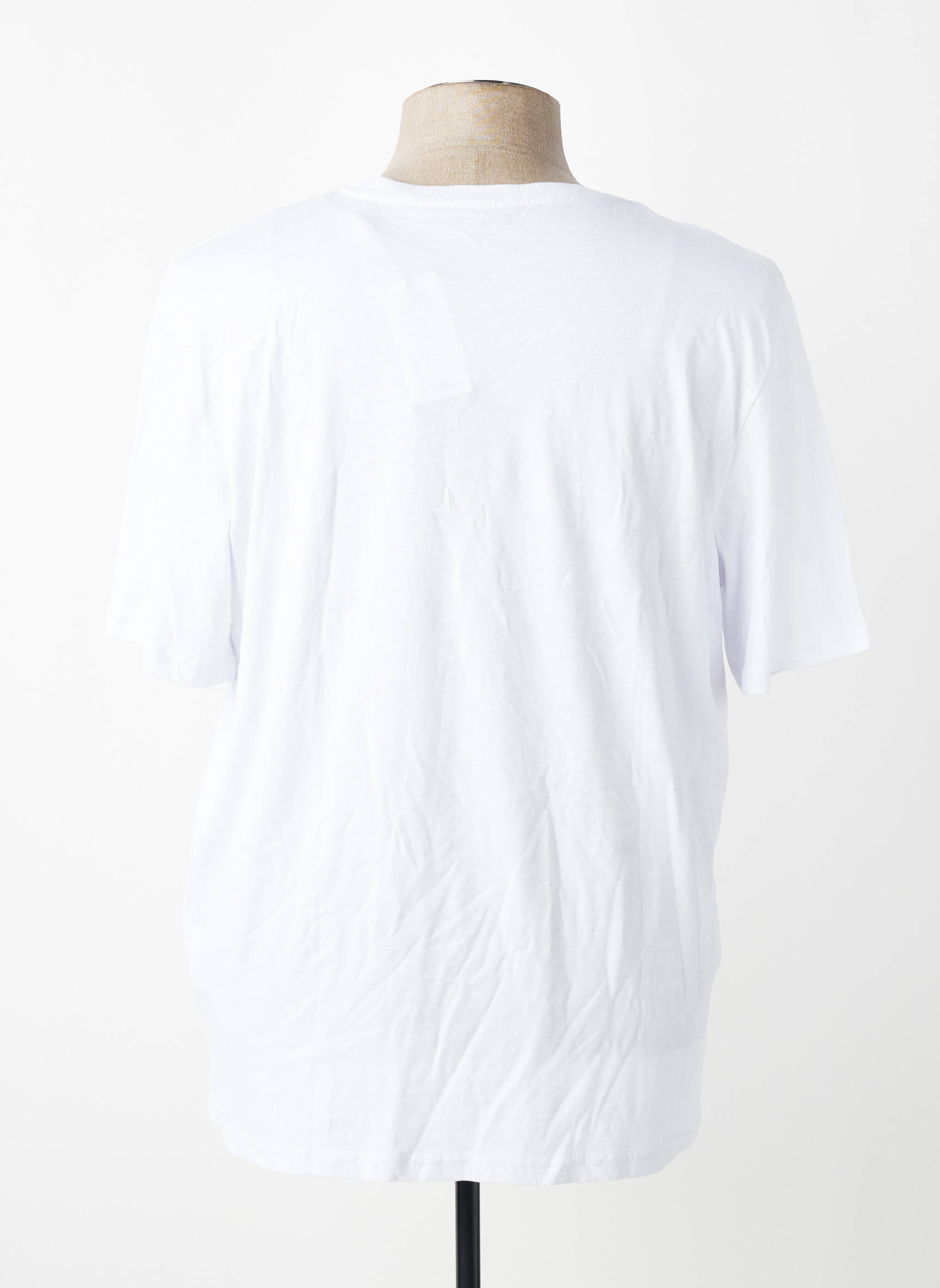 T-shirt coupe droite blanc JACK & JONES homme