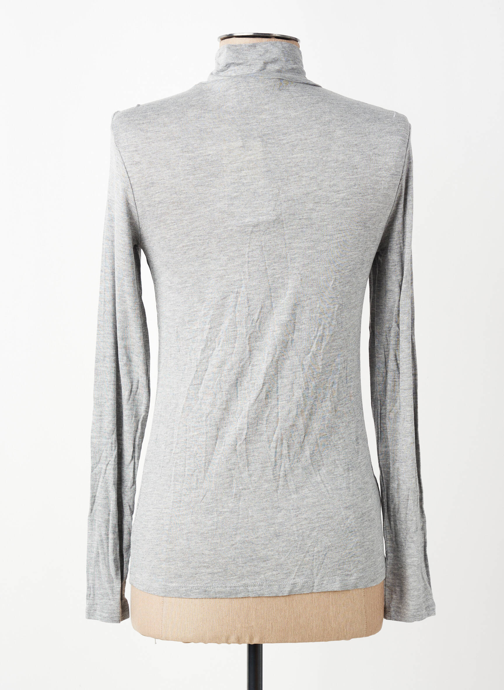 T-shirt gris MANGO femme