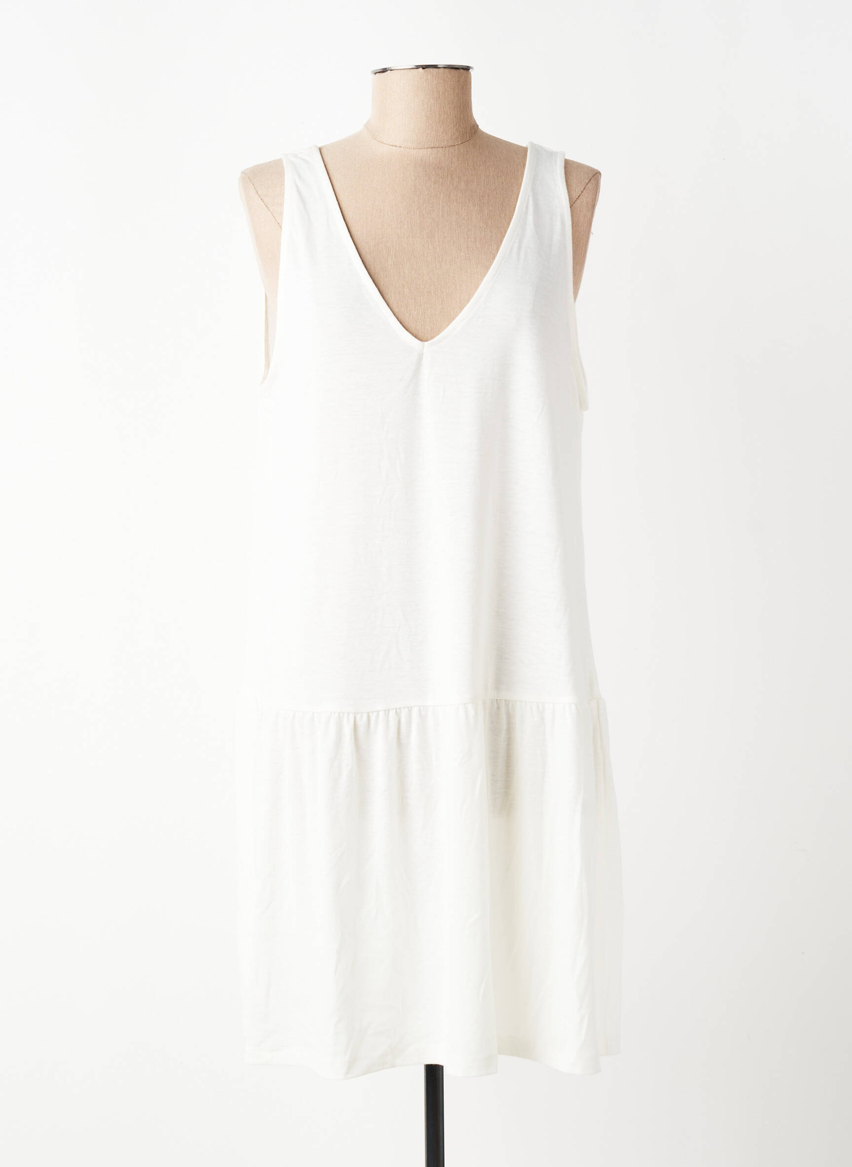 Robe courte sans manche sans manche blanc VERO MODA femme