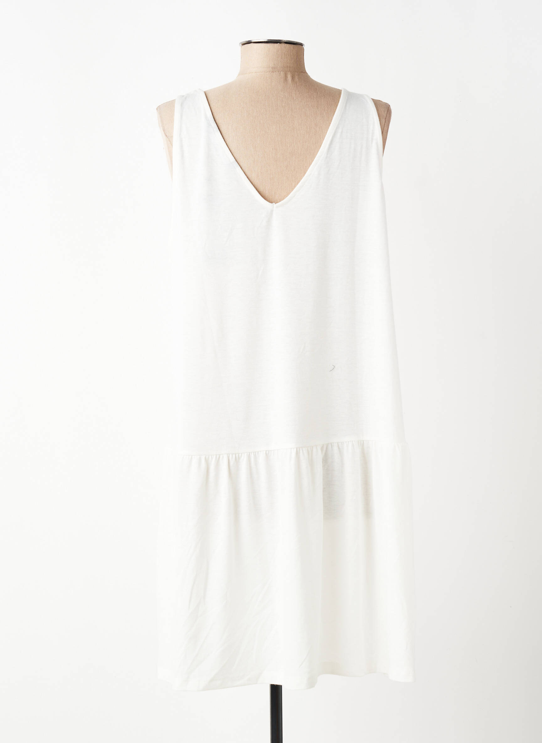 Robe courte sans manche sans manche blanc VERO MODA femme