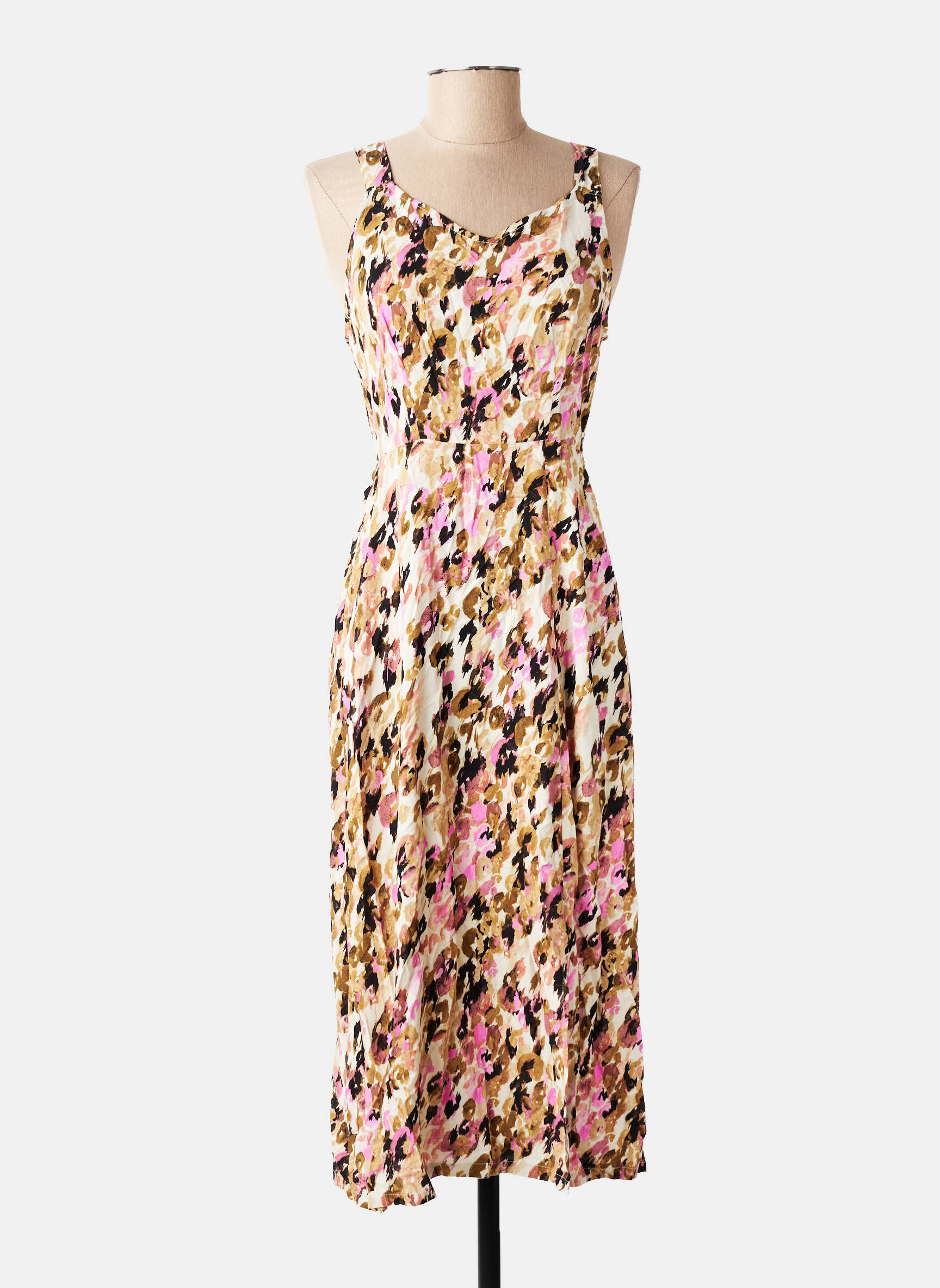 Robe courte sans manche sans manche marron VERO MODA femme