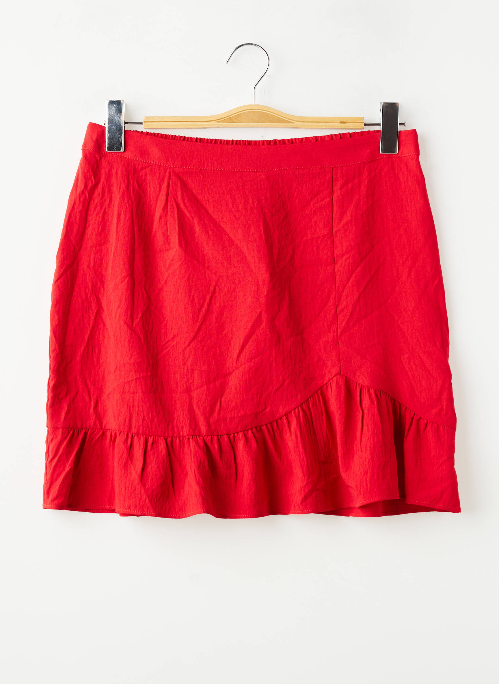 Jupe courte rouge NAF NAF femme