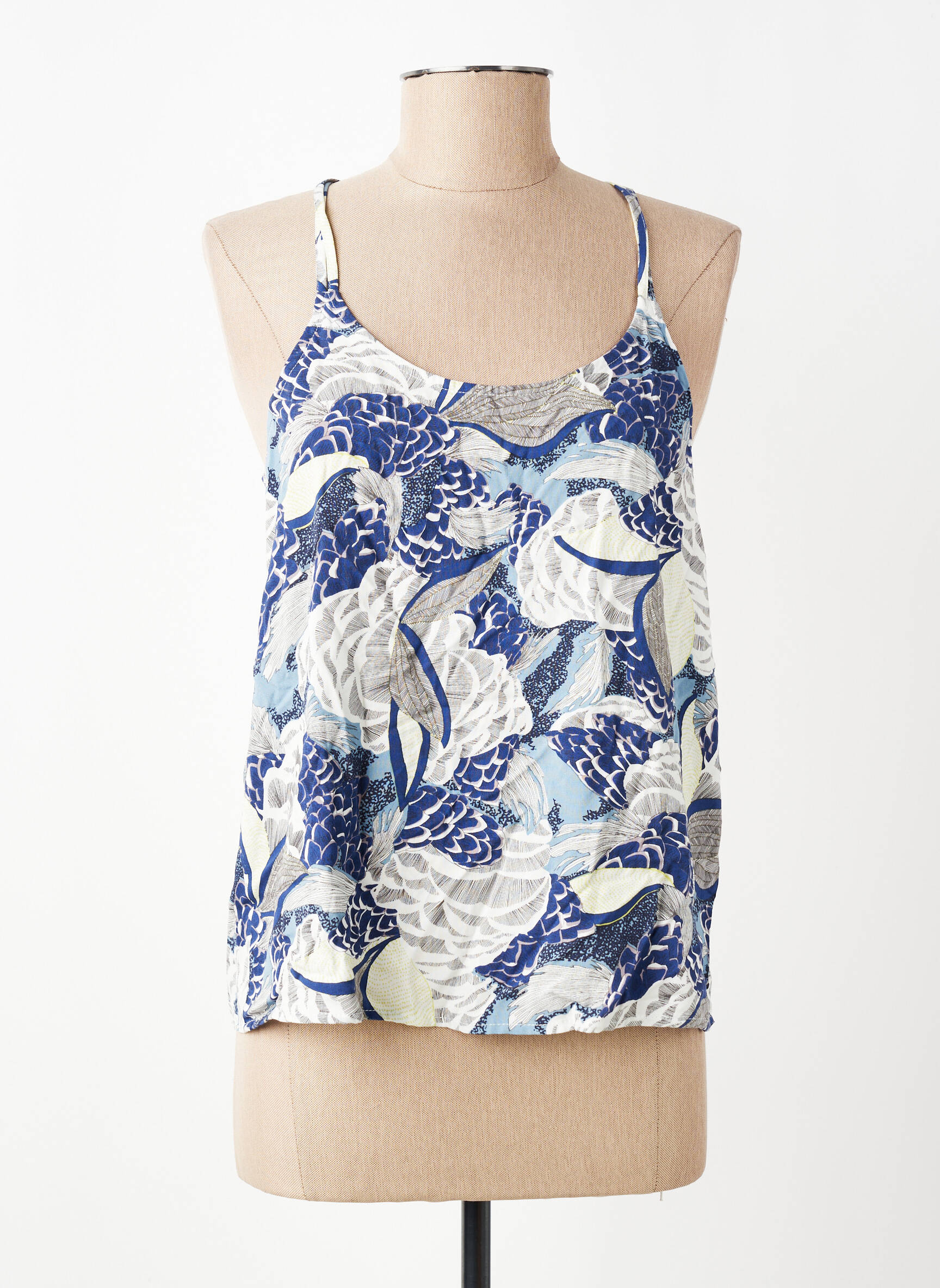 Débardeur bleu ONLY femme