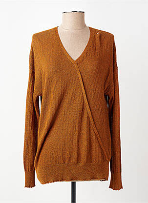 Pull marron FRANSA femme