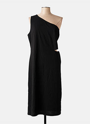 Robe mi-longue noir MANGO femme