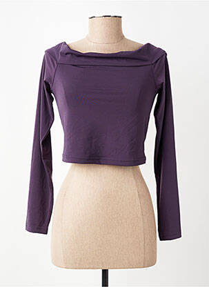 T-shirt manches longues manches longues violet ONLY femme