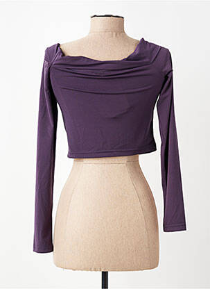 T-shirt manches longues manches longues violet ONLY femme