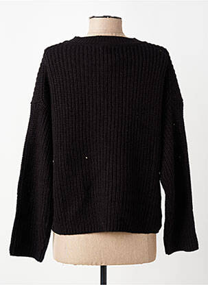 Pull manches longues manches longues noir JACQUELINE DE YONG femme