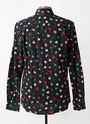 Chemise manches longues col chemisier noir ONLY&SONS homme