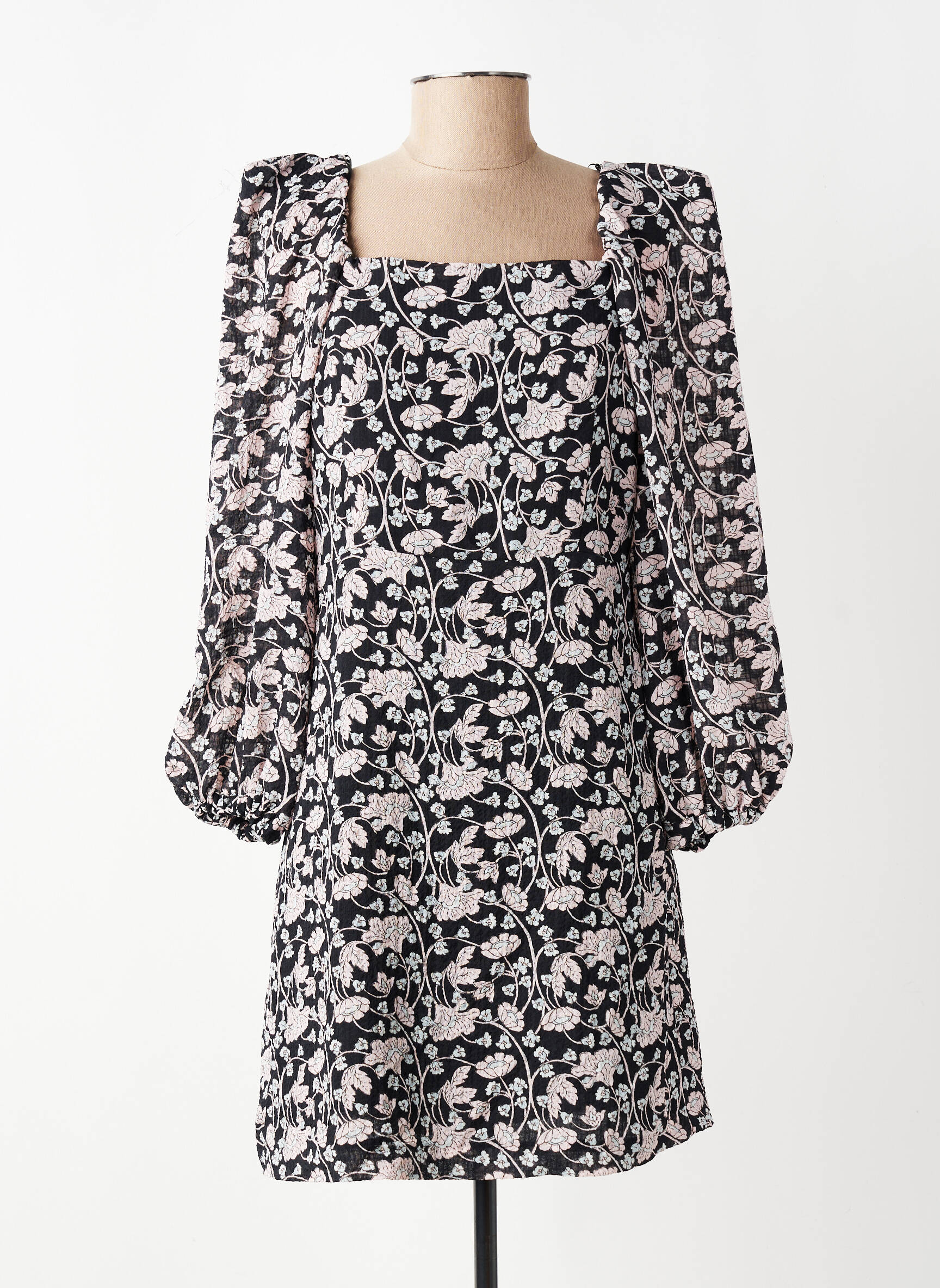 Robe courte noir MANGO femme