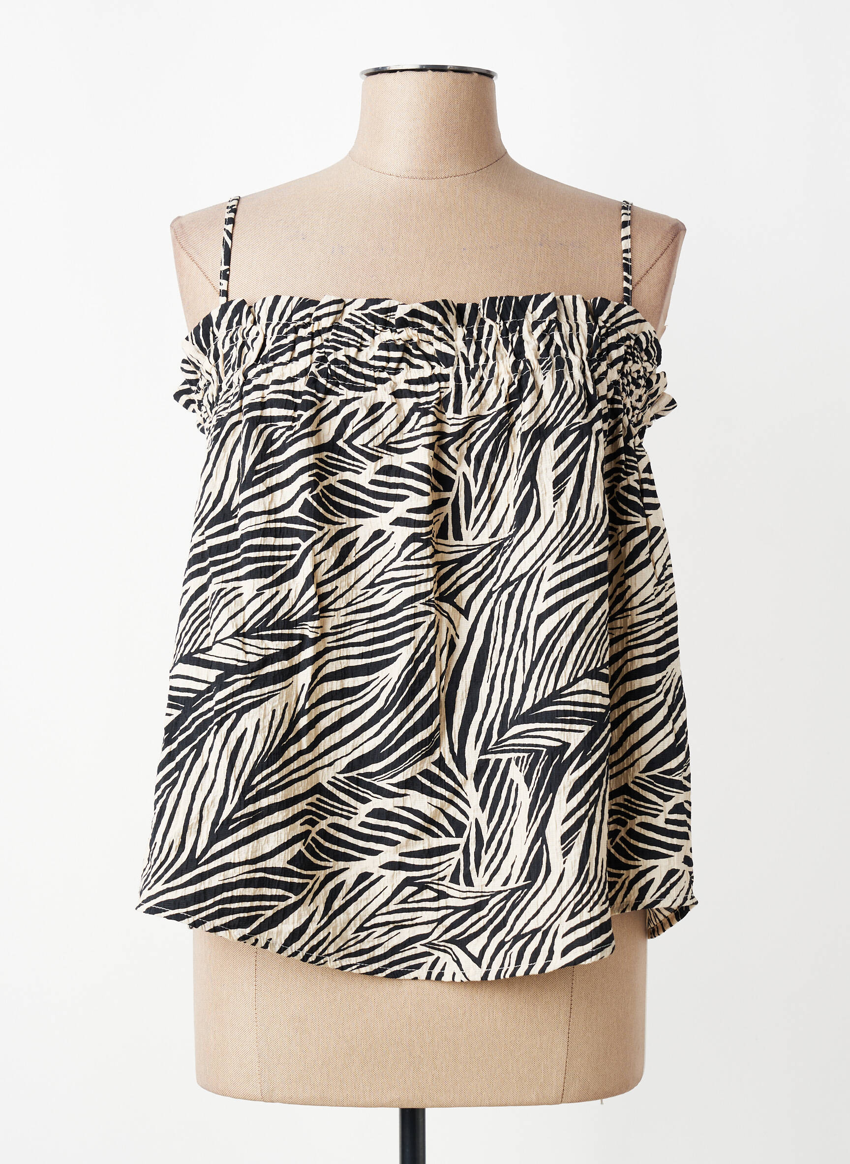Débardeur coupe droite noir VILA femme