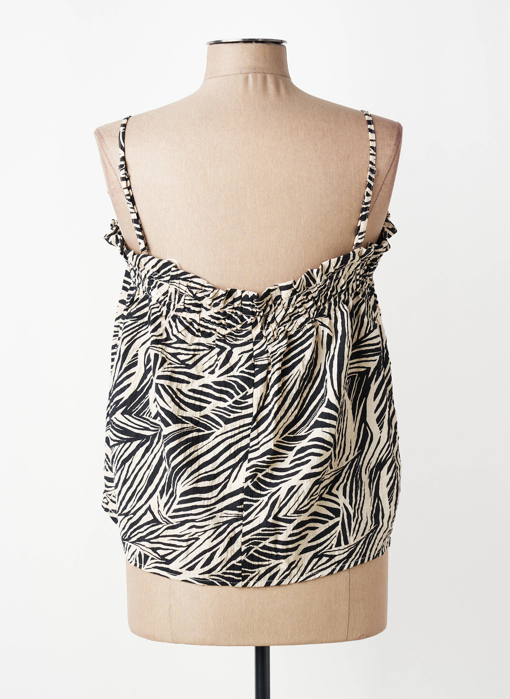 Débardeur coupe droite noir VILA femme
