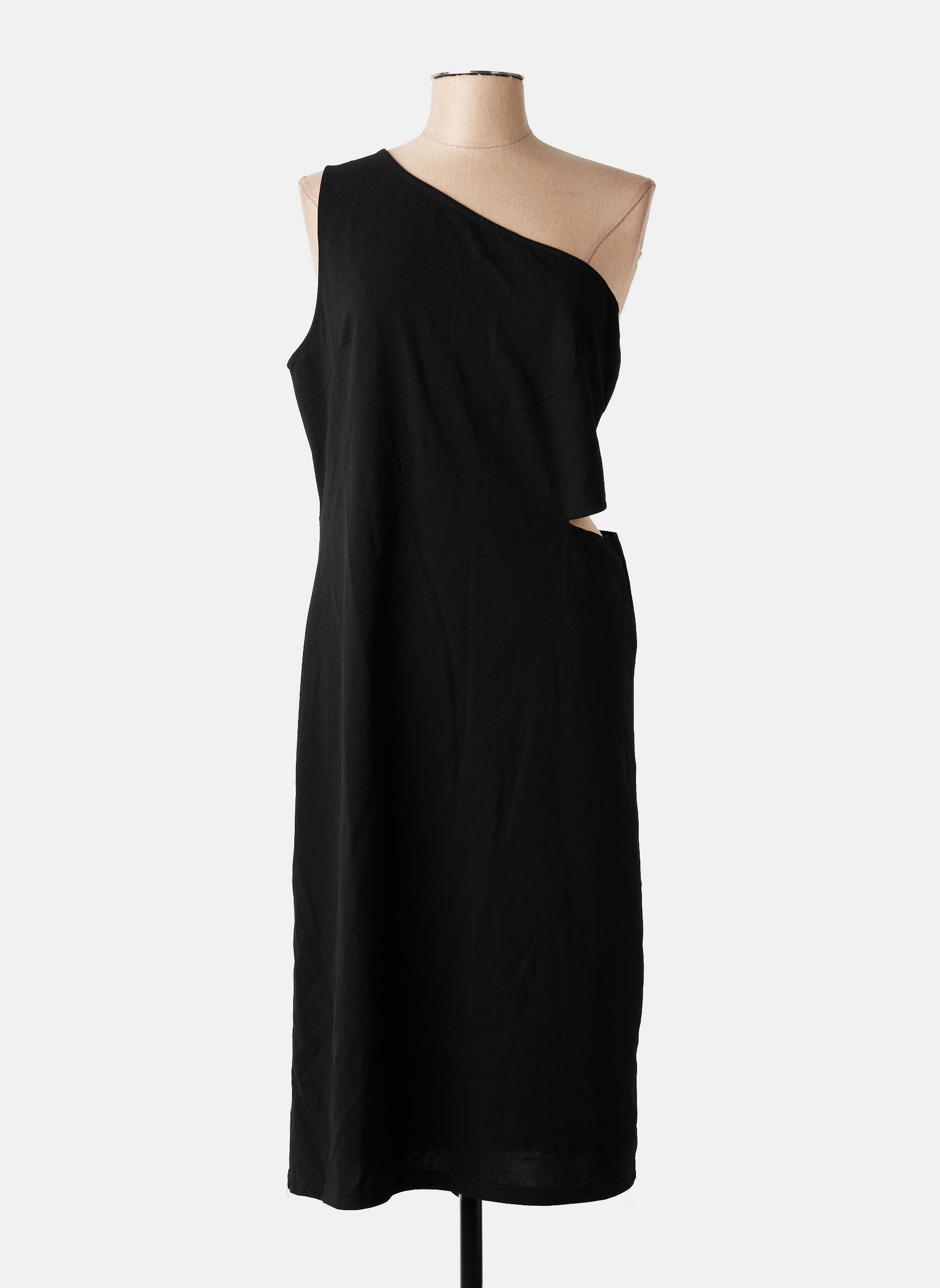 Robe mi-longue noir MANGO femme