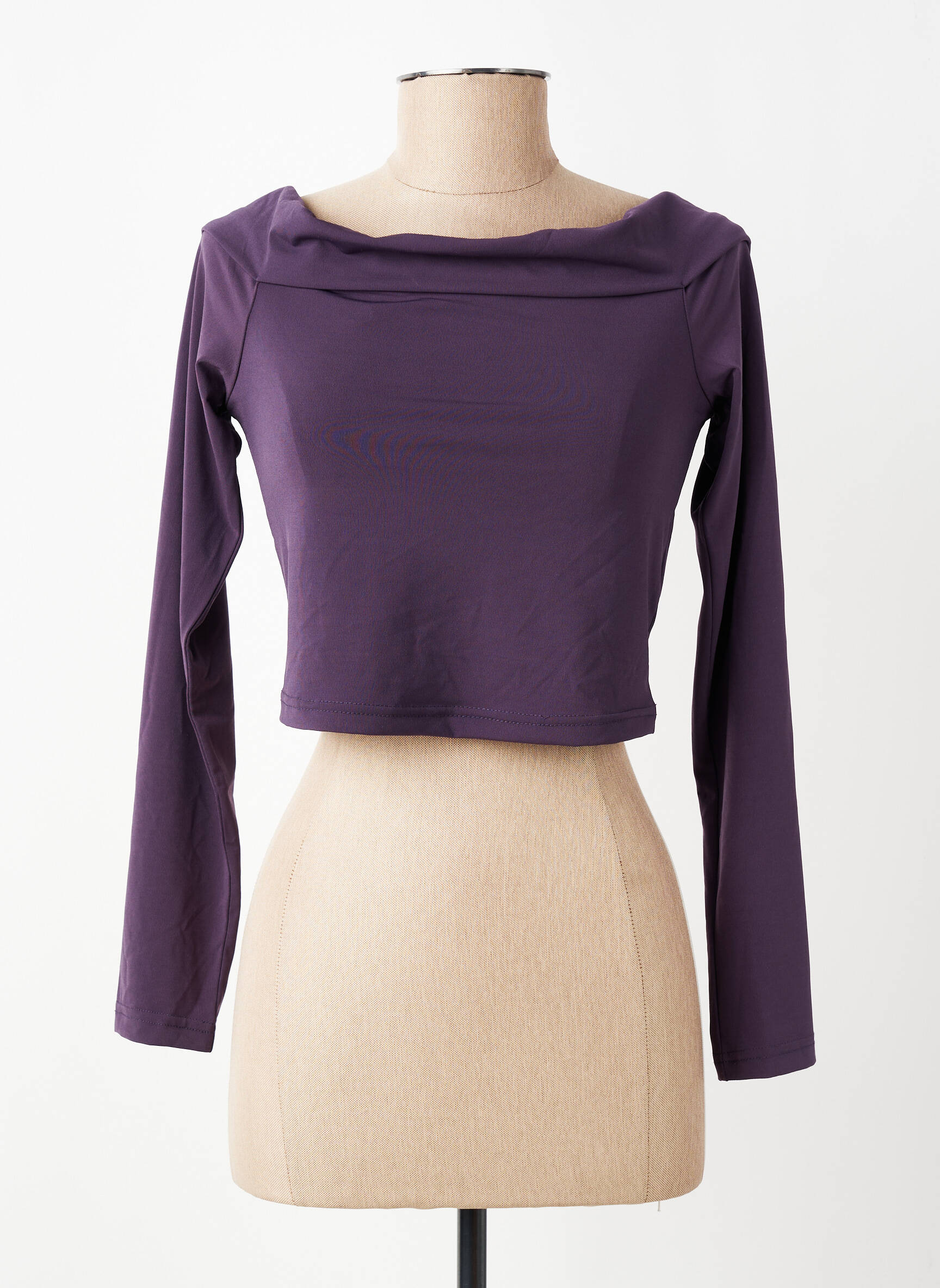 T-shirt manches longues manches longues violet ONLY femme
