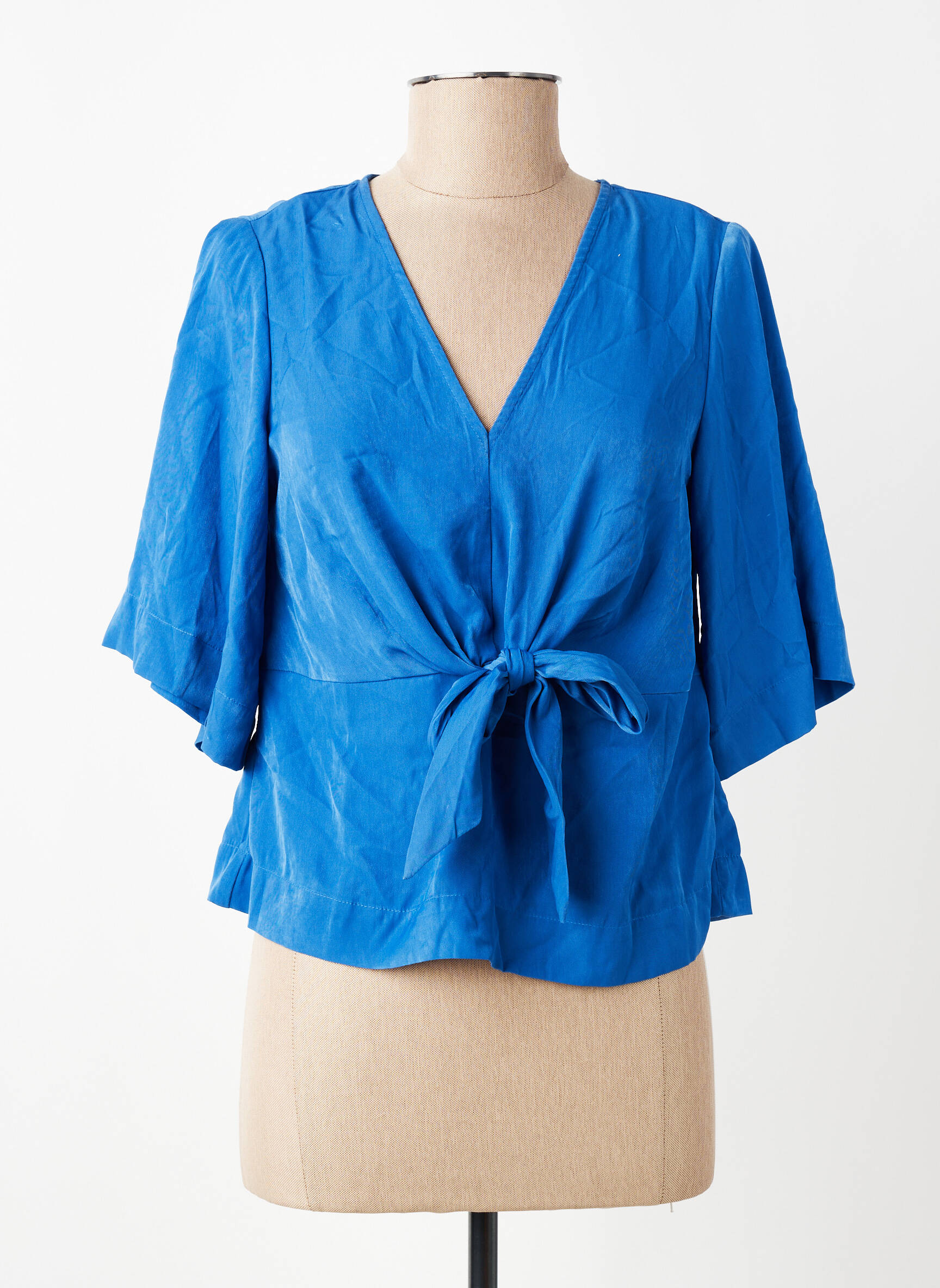 Blouse manches 3/4 manches 3/4 bleu VERO MODA femme