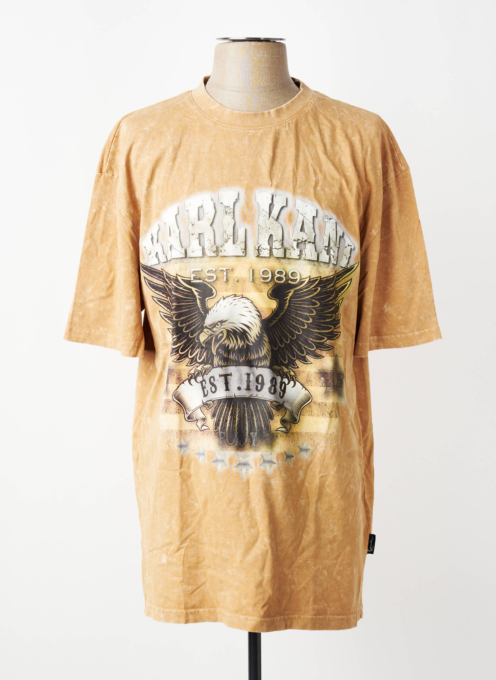 T-shirt beige KARL KANI homme