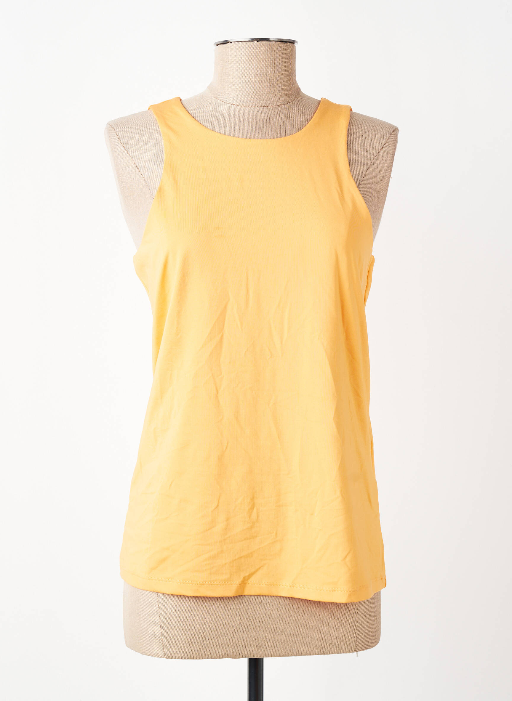 Débardeur col rond orange VERO MODA femme