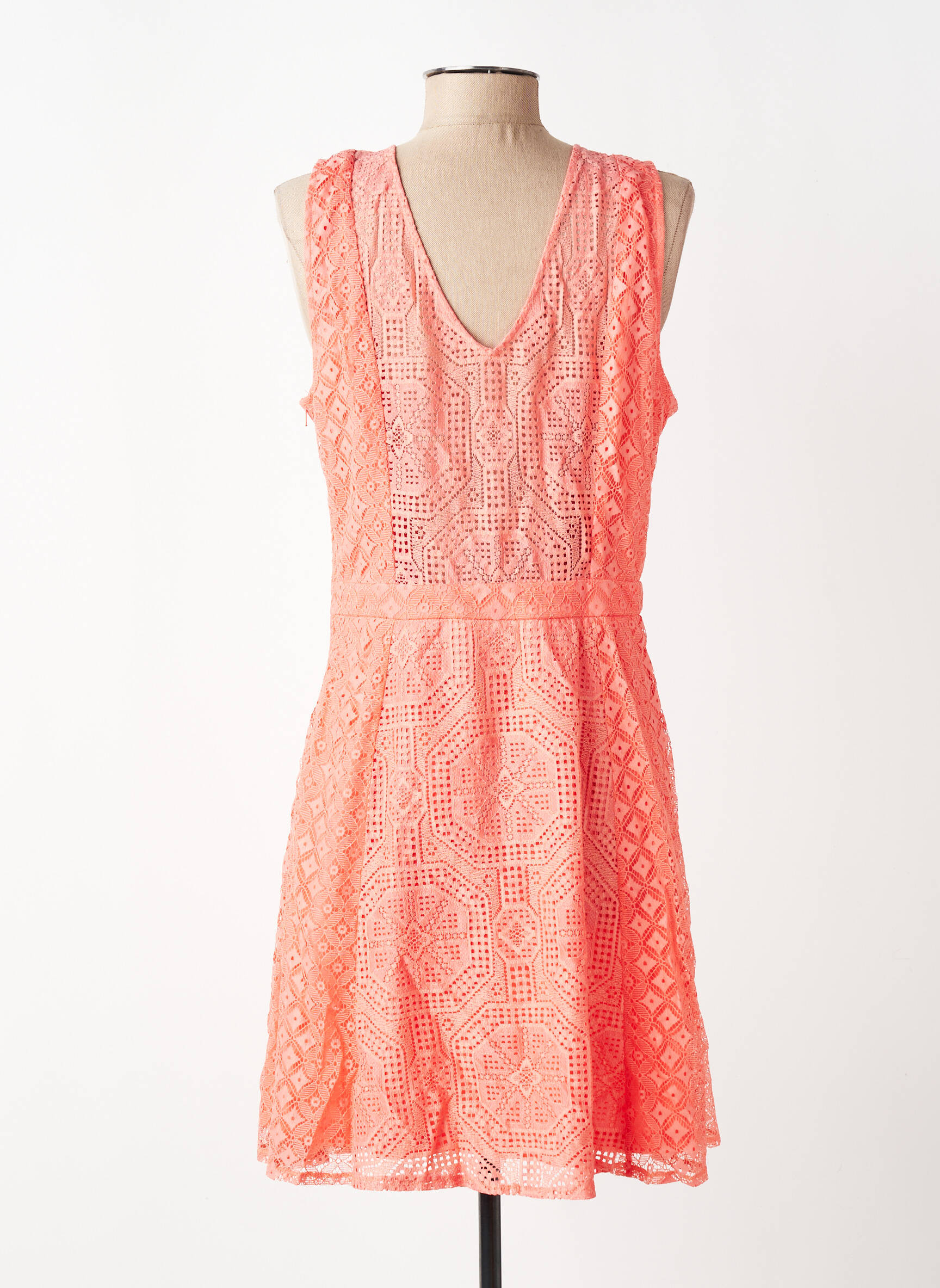 Robe courte rose NAF NAF femme