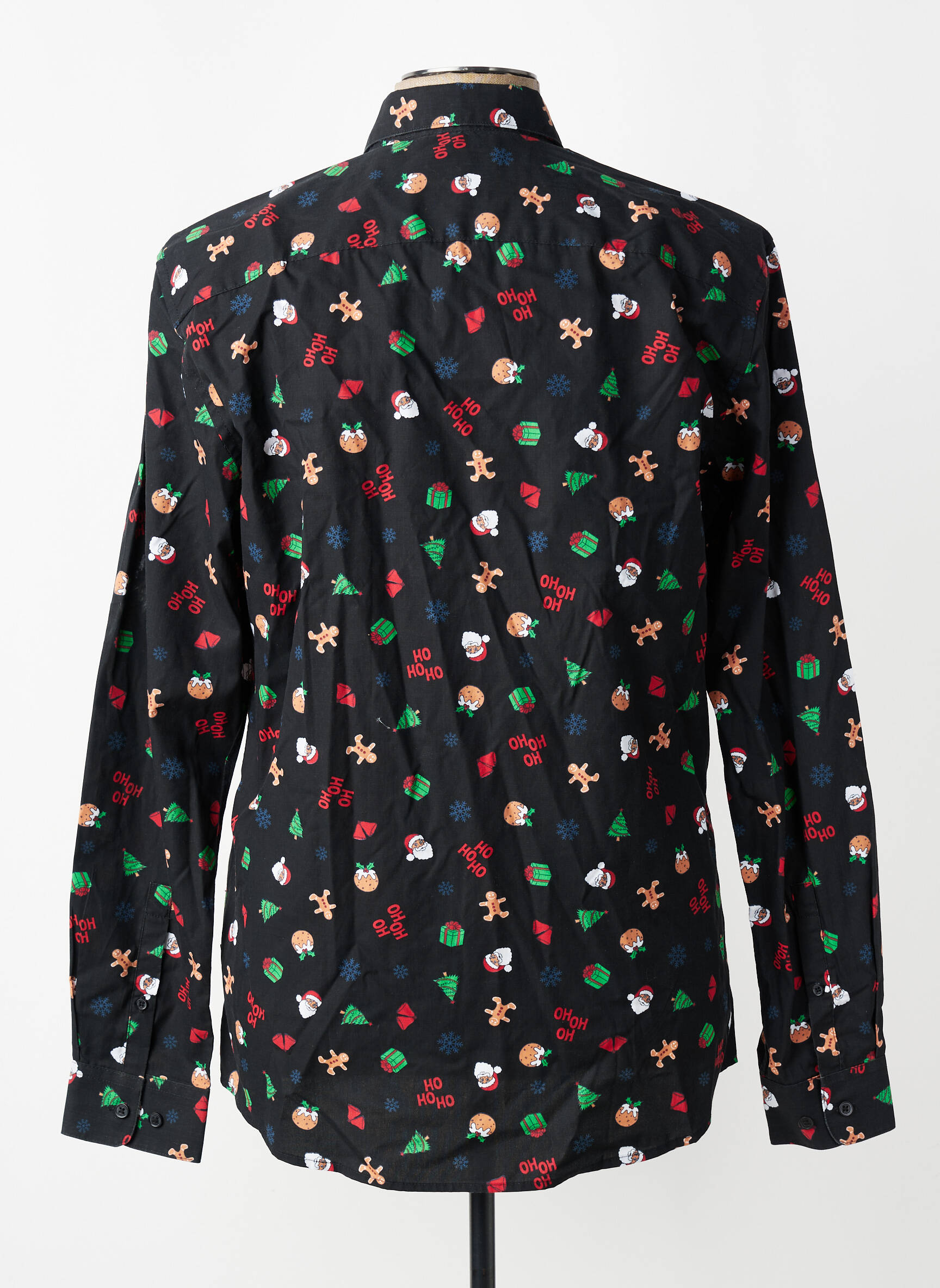 Chemise manches longues col chemisier noir ONLY&SONS homme
