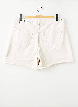 Short coupe droite beige ONLY femme