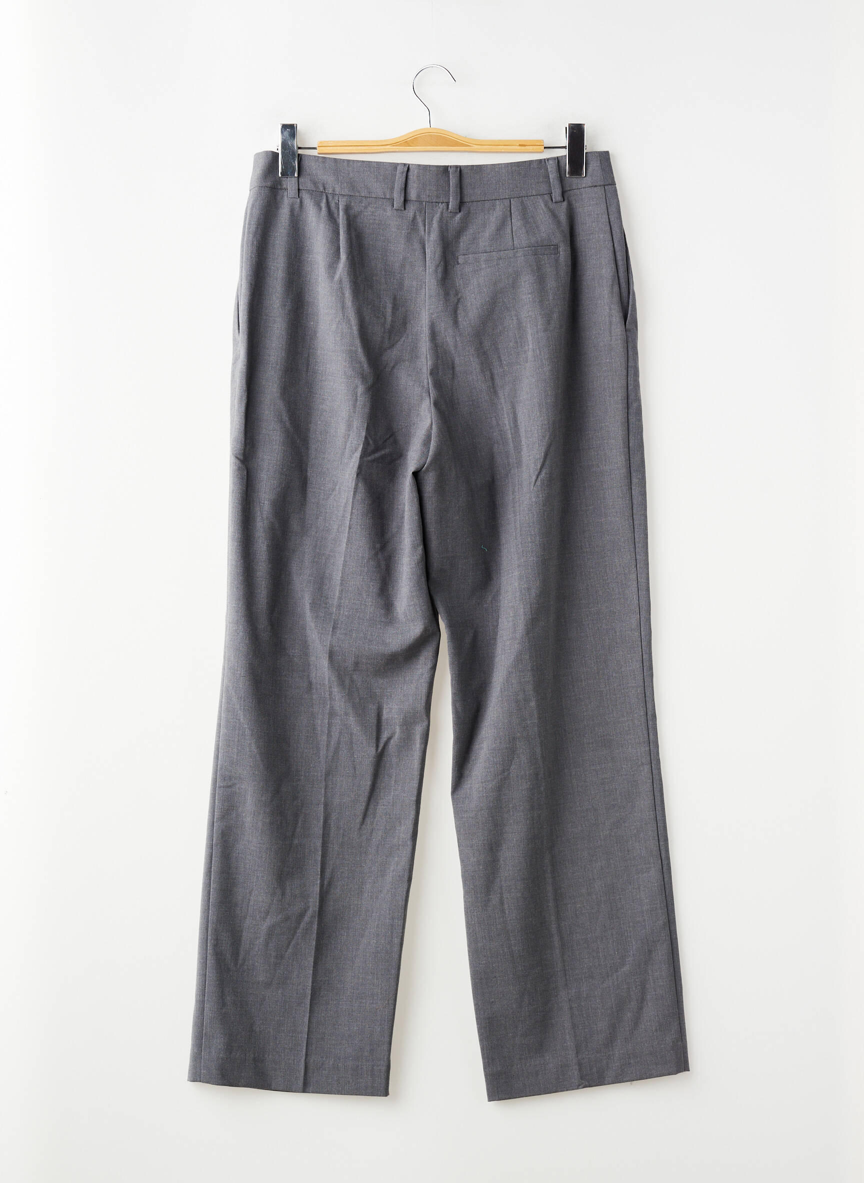 Pantalon droit gris MANGO femme