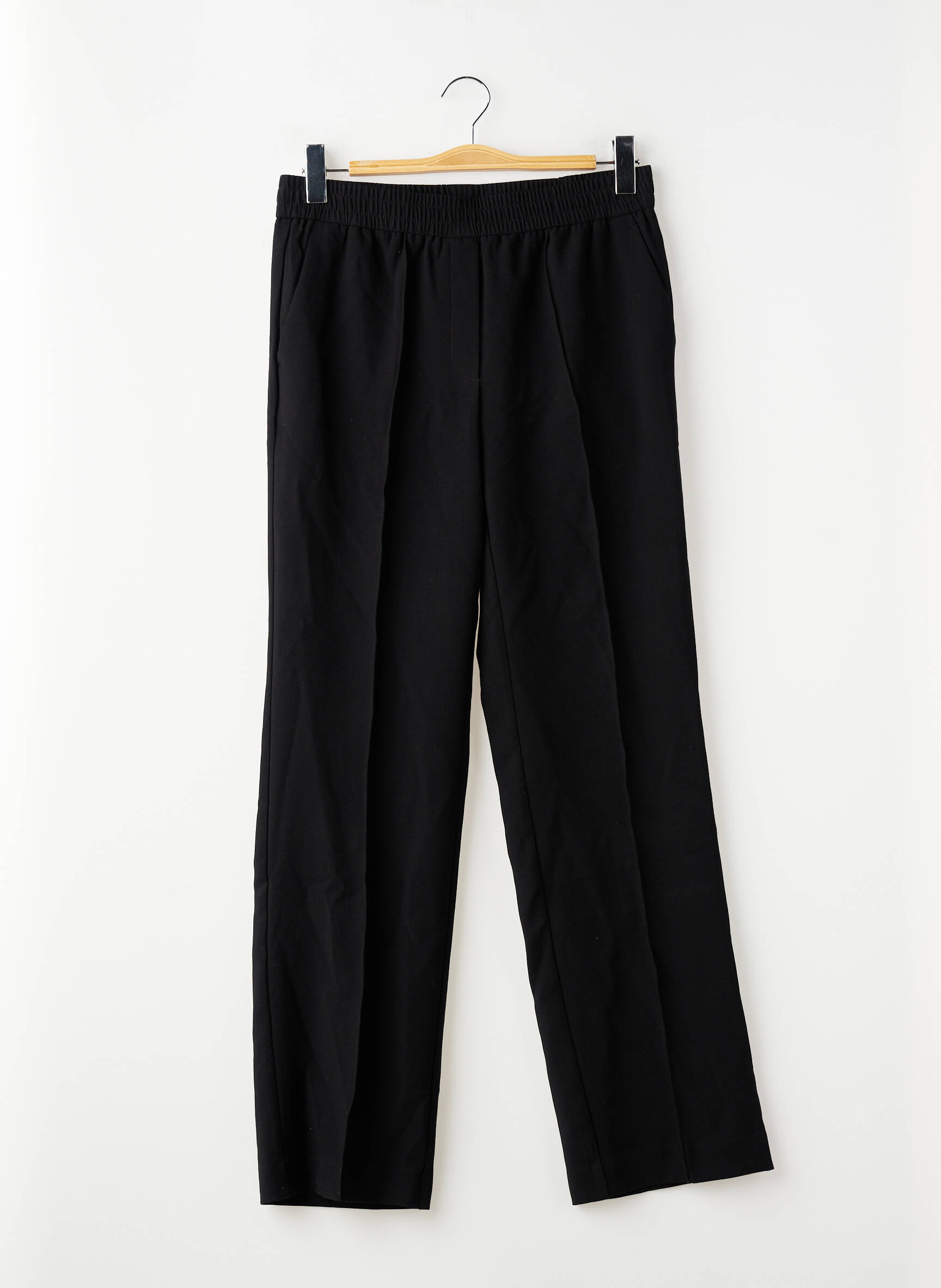 Pantalon droit noir MANGO femme