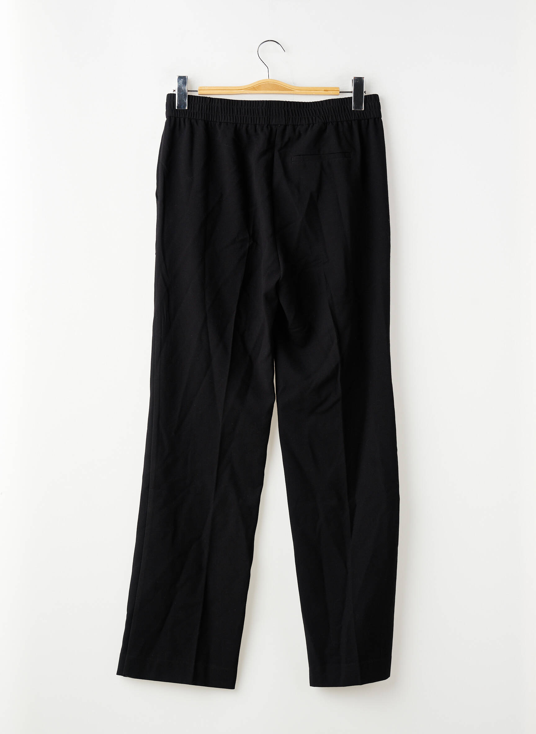 Pantalon droit noir MANGO femme