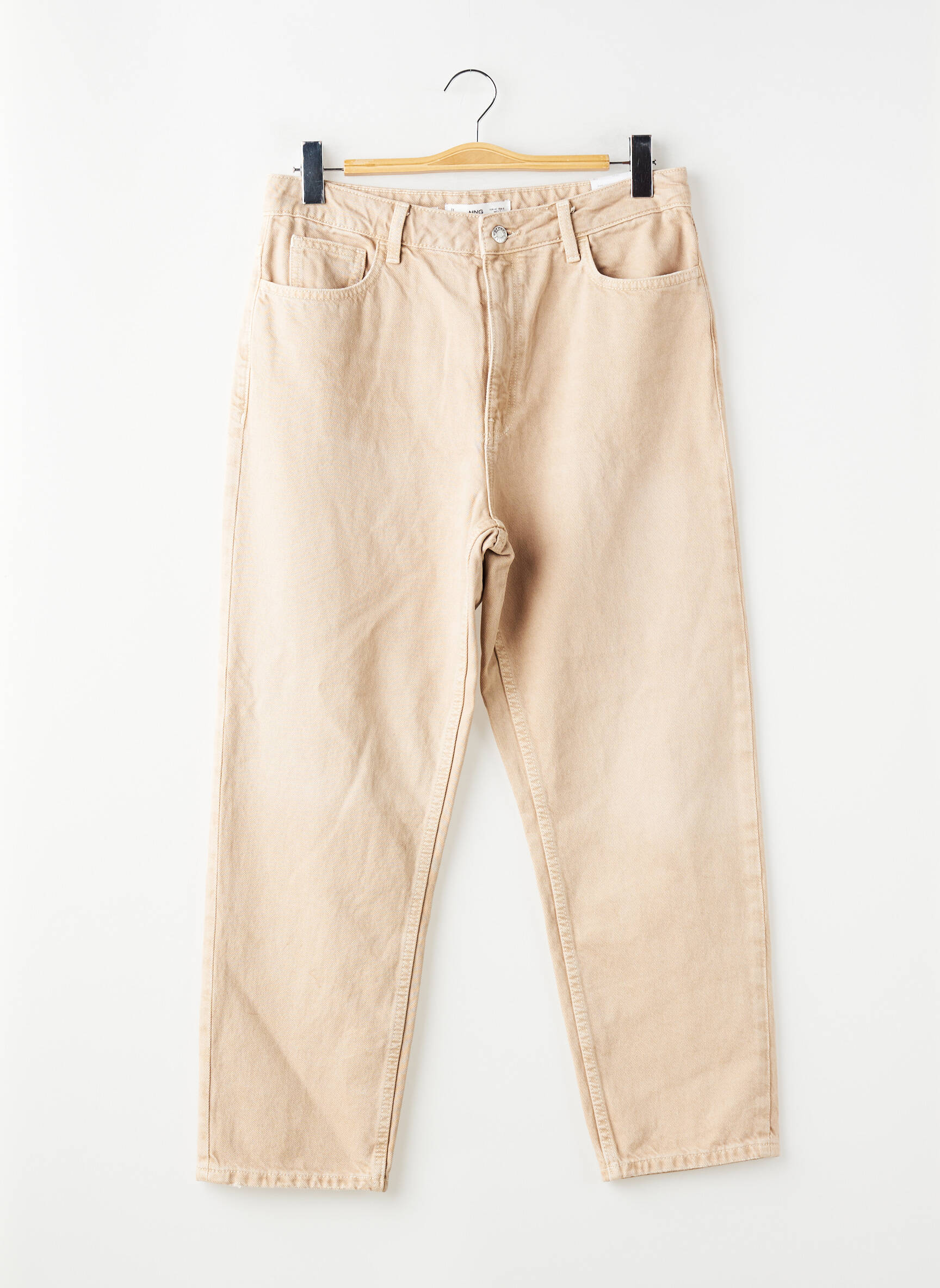 Jean coupe mom marron MANGO femme