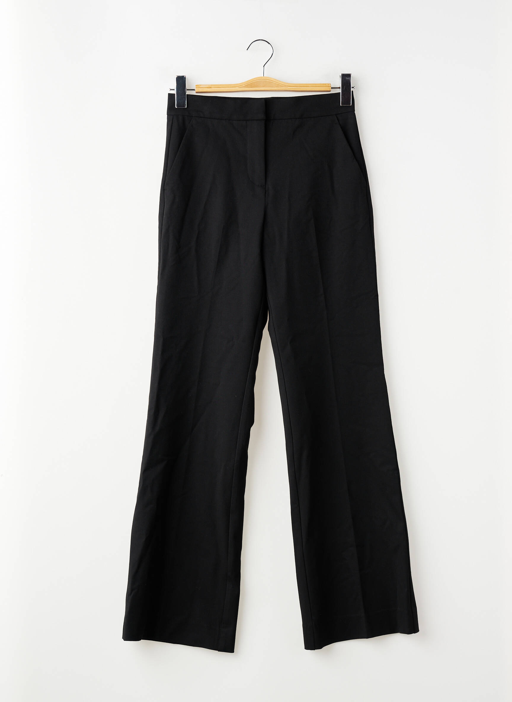 Pantalon droit noir MANGO femme