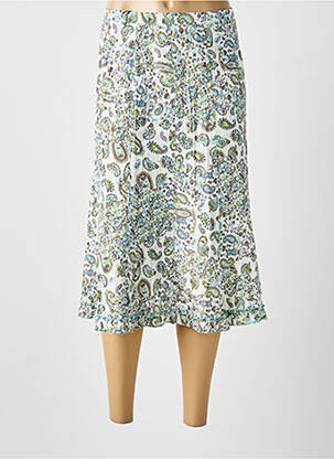 Jupe mi-longue bleu MULTIPLES femme